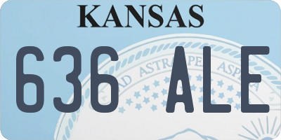 KS license plate 636ALE