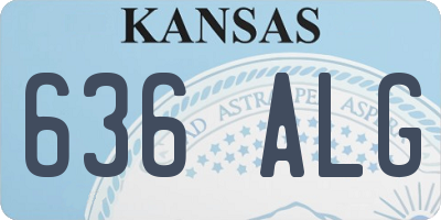 KS license plate 636ALG
