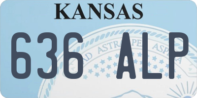 KS license plate 636ALP