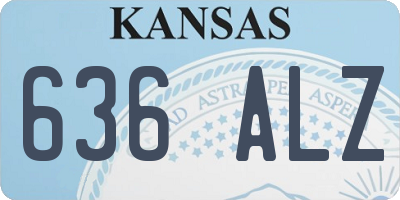 KS license plate 636ALZ