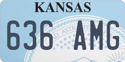KS license plate 636AMG