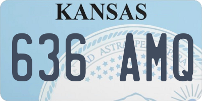 KS license plate 636AMQ