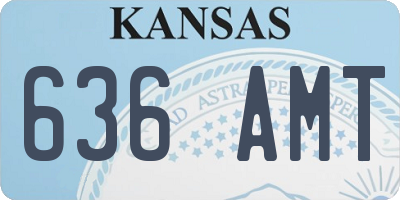 KS license plate 636AMT