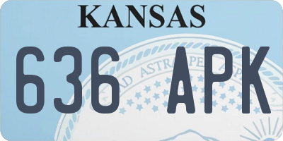 KS license plate 636APK