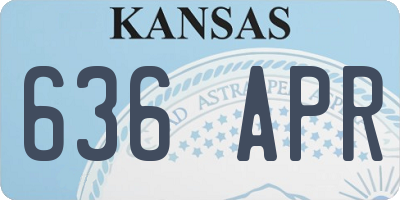 KS license plate 636APR