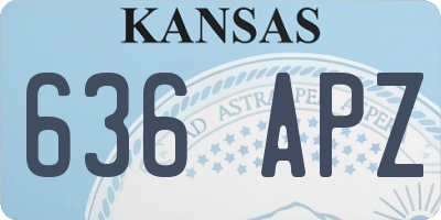 KS license plate 636APZ