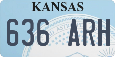KS license plate 636ARH