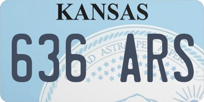 KS license plate 636ARS