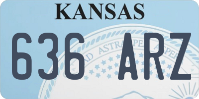 KS license plate 636ARZ