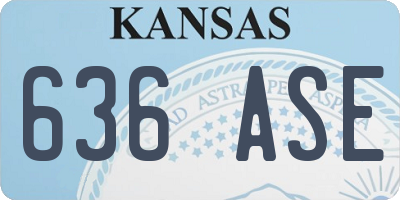 KS license plate 636ASE