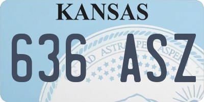 KS license plate 636ASZ