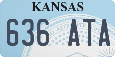 KS license plate 636ATA
