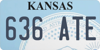 KS license plate 636ATE