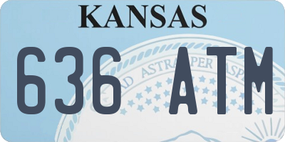 KS license plate 636ATM