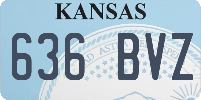 KS license plate 636BVZ