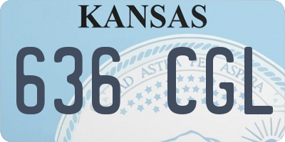 KS license plate 636CGL
