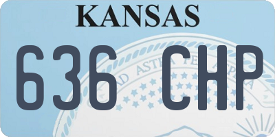 KS license plate 636CHP