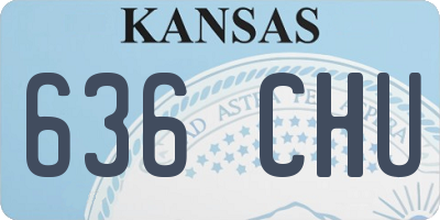 KS license plate 636CHU