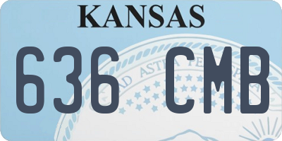 KS license plate 636CMB