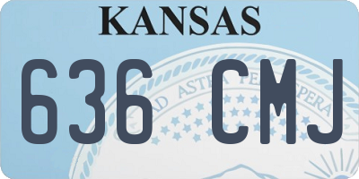 KS license plate 636CMJ