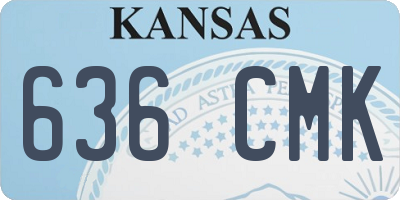 KS license plate 636CMK