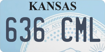 KS license plate 636CML