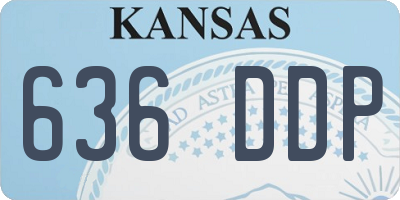 KS license plate 636DDP