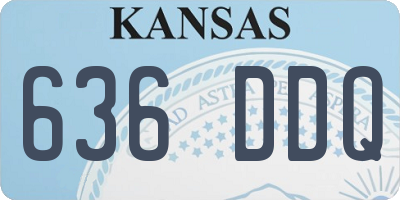 KS license plate 636DDQ