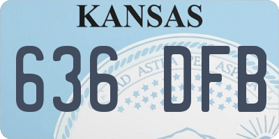 KS license plate 636DFB