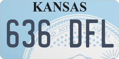 KS license plate 636DFL