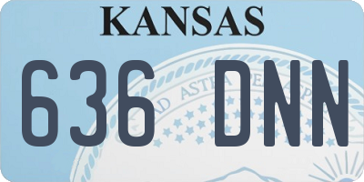 KS license plate 636DNN