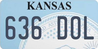 KS license plate 636DOL