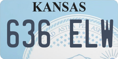 KS license plate 636ELW