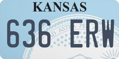 KS license plate 636ERW