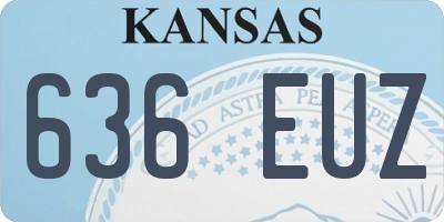 KS license plate 636EUZ