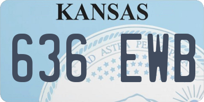 KS license plate 636EWB