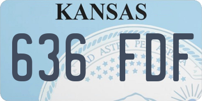 KS license plate 636FDF