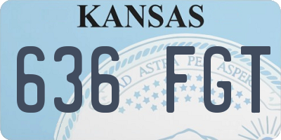 KS license plate 636FGT