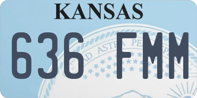 KS license plate 636FMM