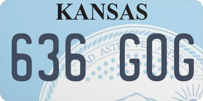 KS license plate 636GOG