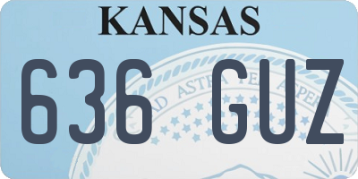 KS license plate 636GUZ
