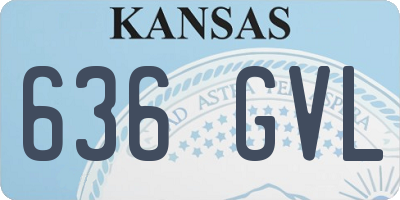 KS license plate 636GVL