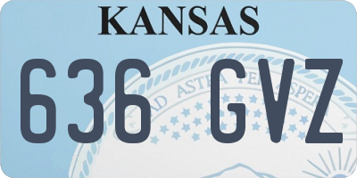 KS license plate 636GVZ