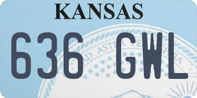 KS license plate 636GWL