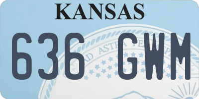 KS license plate 636GWM