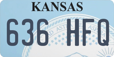 KS license plate 636HFQ