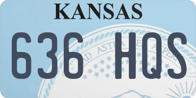 KS license plate 636HQS