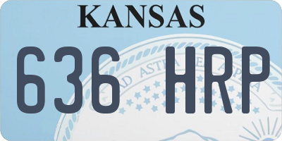 KS license plate 636HRP