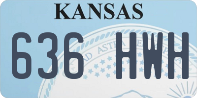 KS license plate 636HWH