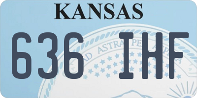 KS license plate 636IHF